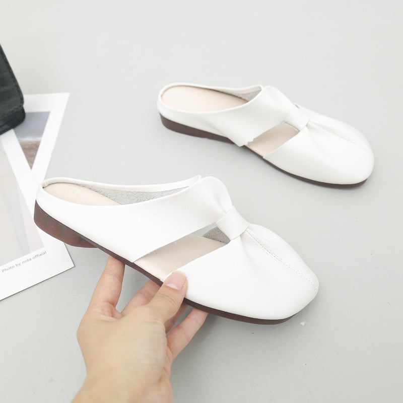 Aktion zum Muttertag🎊2025 Neujahr Heißer Verkauf👣Flache Pantoletten im Ausgeschnittenes Design – Bild 11